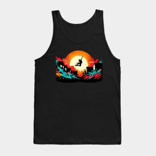 Parcour Jumper Graffiti Design Tank Top